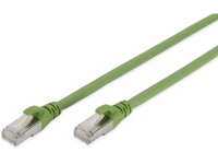 Digitus DK 1644 A PUR 020 RJ45 Netwerk Aansluitkabel CAT 6A S/FTP 2.00 M Groen Folie afscherming, Afscherming totaal, Afgeschermd, Halogeenvrij, Simplex,