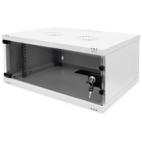 Digitus DN 38010 19inch wandkast (b x h x d) 540 x 241 x 400 mm 4 HE Grijs wit (RAL 7035), Grijs, Grijs (metalen behuizing), Lichtgrijs, Lichtgrijs