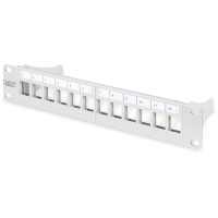 Digitus DN 91419 10 inch Frontplaat voor patchkast Grijs wit (RAL 7035)