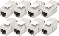 Digitus DN 93615 8 RJ45 inbouwmodule Keystone CAT 6A