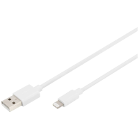 Digitus Mobiele telefoon, Apple iPad/iPhone/iPod, Computer, Laptop Laadkabel [1x USB A   1x Lightning] 2 m USB A, Apple Lightning