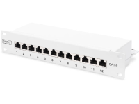 Digitus Netwerk patchpanel 12 poorten CAT 6 1 HE