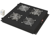 Digitus DN 19 FAN 2 B N 19 inch 2 x Patchkast ventilator 1 HE Vast inbouw, Met schakelaar Geschikt voor kastdiepte: vanaf 600 mm Zwart (RAL 9005)
