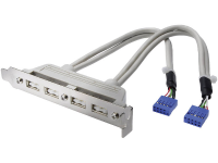 Digitus USB 2.0 Adapter [4x USB 2.0 Bus intern 10 polig   2x USB 2.0 Bus A] AK 300304 002 E