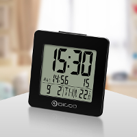 Digoo Dg C2 Home Comfort Indoor Digital Blue Backlit Lcd Thermometer Desk Alarm Clock 3 Alarm Setting Modes