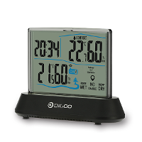 Digoo Dg Th1001 Wireless Transparent Screen In&outdoor Hygrometer Thermometer Indicator Sensor Clock