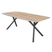 Deens ovale eettafel Hanna 160x90 eiken antiquewash   160x160x76 cm   Eikenhout