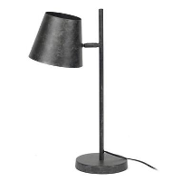 IndustriÃ«le tafellamp Sienna metaal antraciet   Metaal   Zilverkleurig