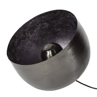 IndustriÃ«le tafellamp zwart nickel Basel 36 cm   Metaal   Grijs