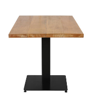 Industriële bistrotafel 70x70 vierkant metaal mangohout 70x70x73 cm