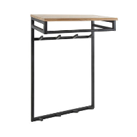 Industriële Kapstok Henry 8 haken acaciahout   33x55x80 cm   Hout   Bruin