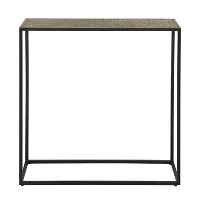Industriële sidetable Lizzy metallic brons   25x75x75 cm   Brons   Bronskleurig