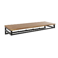 Kapstok Henry acaciahout 6 haken   35x100x17 cm   Hout   Bruin