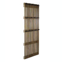 Kapstok Vera mangohout 14 haken   10x60x161 cm   Mangohout   Bruin