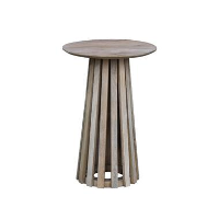 Ronde bijzettafel Rory acaciahout eiken finish Ø40 40x40x58 cm Mangohout