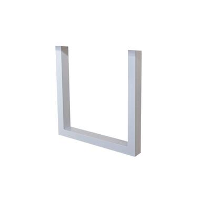 Set van 2 metalen tafelpoten U frame wit   8x70x72 cm   Metaal   Wit