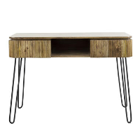 Sidetable Maria mangohout 2 lades   40x110x77 cm   Mangohout   Bruin