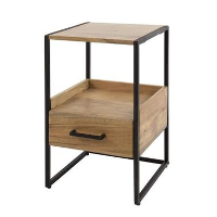 Smal nachtkastje Paul Acaciahout 1 lade   Hout   Bruin