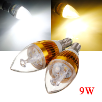 Dimmable E14 9w White/warm White 3 Led Candle Light Bulb 220v