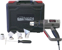 Dino KRAFTPAKET 130220 KRAFTPAKET DIY 2000W 50 600°C Heteluchtpistool 2000 W Incl. Tas, Incl. Accessoires, Incl. Blaasopzetstuk