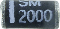 Diotec Si gelijkrichter diode SM2000 DO 213AB 2000 V 1 A