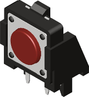 Diptronics DTSA 62K V Toetsschakelaar 12 V/DC 50 mA 1x uit/aan Moment 1 stuk(s)