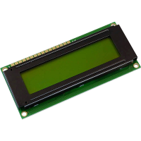 Display Elektronik LC display Geel groen (b x h x d) 80 x 36 x 7.6 Mm DEM16102SYH PY