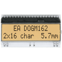 DISPLAY VISIONS 7 segments display Wit 5.57 Mm 3.3 V, 5 V Aantal cijfers: 2 EADOGM162W A