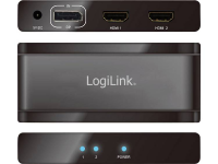 Displayport Splitter 2 Poorten Logilink 3840 X 2160 Pix Zwart