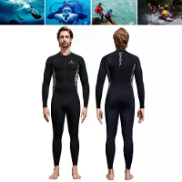 DUIK&SAIL Heren Volledige Lichaam Duikpakken Wetsuit UPF50+ Zonnebescherming Sneldrogend Eéngedeelte Lange Mouw Duiktop