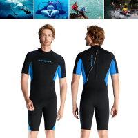 DUIK ZEIL Shorty Warm Wetsuit 1.5Mm Neopreen rits UPF50+ zon bescherming Zacht huidvriendelijk Ademend Snel droog Duikpa