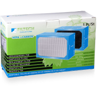 2 Traps Luchtfilter Hepa+koolstof Hr4990