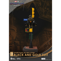 Diverse Beast Kingdom Marvel: Spider Man No Way Home   Black and Gold Suit PVC Diorama Statue decoratie