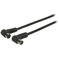 Valueline Coaxkabel Haaks Coax Male (IEC)   Coax F