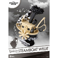 Diverse Disney: 90th Mickey Anniversary   Steamboat Willie PVC Diorama decoratie