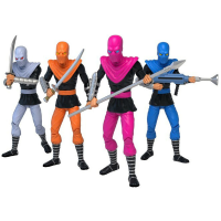 Diverse TMNT: Foot Soldiers 5 inch BST AXN Figure 4 Pack speelfiguur