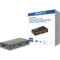 2 Poorts HDMI schakelaar zwart 3D Full HD