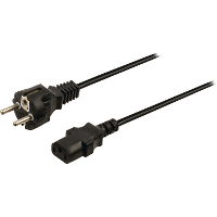 Valueline Shuko male IEC320 C13, 2.0M