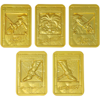 Diverse Yu Gi Oh: Exodia the Forbidden One 24k Gold Plated Ingot Set decoratie