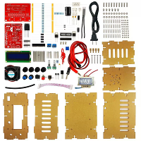 DIY 0 28V verstelbare DC voeding kit kortsluitbescherming LCD display stroombegrenzer spanningsregelaar laboratorium tes