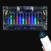 DIY bluetooth APP Speaker Kit met kleurrijke spectrum stereo geluid Verstelbaar licht Elektronica soldeerkit