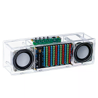 DIY Bluetooth luidspreker kit WK 56 90 LED Muziekspectrum 3W Dual Channel MH M18 Versterker Acrylen Behuizing DC5V Solde