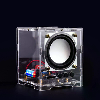 DIY Bluetooth luidsprekerkit HU 009 Acrylaatbehuizing 5V Voeding HT6872 Audioversterker LED Spectrumweergave Draadloze e