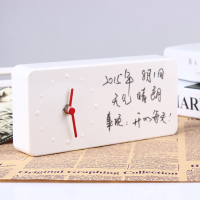 Diy Clock Face Memo Clock Leave Message On White Board Desk Clock