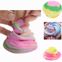 DIY Fluffy Floam Slijm Geurende Stressverlichting Geen Borax Kinderen Speelgoed Sludge Katoenmodder om klei los te laten