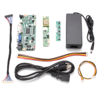 DIY LCD Controller Board Kit+Power Adapter For M.NT68676.2A Input Interface HDMI+DVI+VGA+Audio Pixel 1920*1080 Dot Pitch 1mm