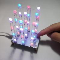 Diy Touch 3x3x4 Color Led Light Cube Kit