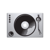 Dj Turntable Pattern Vinyl Decal Laptop Skin Cover Sticker For Apple Macbook Air Pro Retina 13 Inch