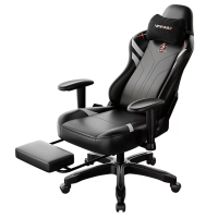 DJ11 Gaming Chair Ergonomische Recliningscomputerstoel met 4D Armleuningen Uitklapbaarvoetsteun 90 tot 170 graden Rugleu
