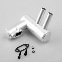 Dle 20cc Engine Motor Rear Exhaust Pipe White For Rc Airplane